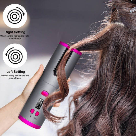 Wireless Curling Iron – USB Rechargeable Hair Curler