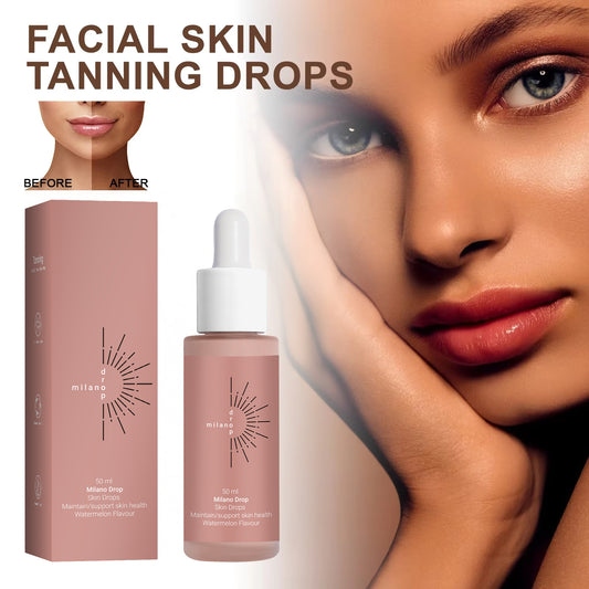 Tanning Serum Drops – Face & Body Self-Tanner + Skin Repair